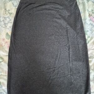 Eileen Fisher Charcoal Foldover Midi Skirt New